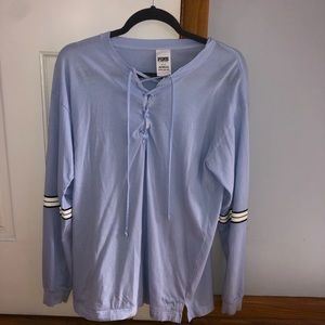 Light blue pink long sleeve shirt 💙